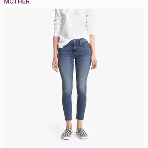 The Mother Denim- The Looker Ankle Fray in color Groovy